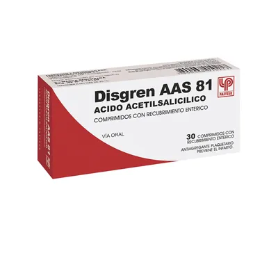 DisgrenAAS81mgx30comprimidosrecubiertos