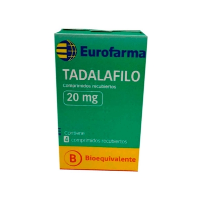 Imagen de Tadalafilo 20 mg x 4 comprimidos