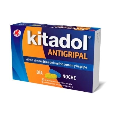 Imagen de Kitadol antigripal día y noche 12 + 6 comprimidos