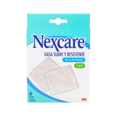 Imagen de Nexcare gasa esteril no adherente 15 x 15 cm extendida x 6 unidades